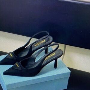 YDN Black Women's Slingback Heels